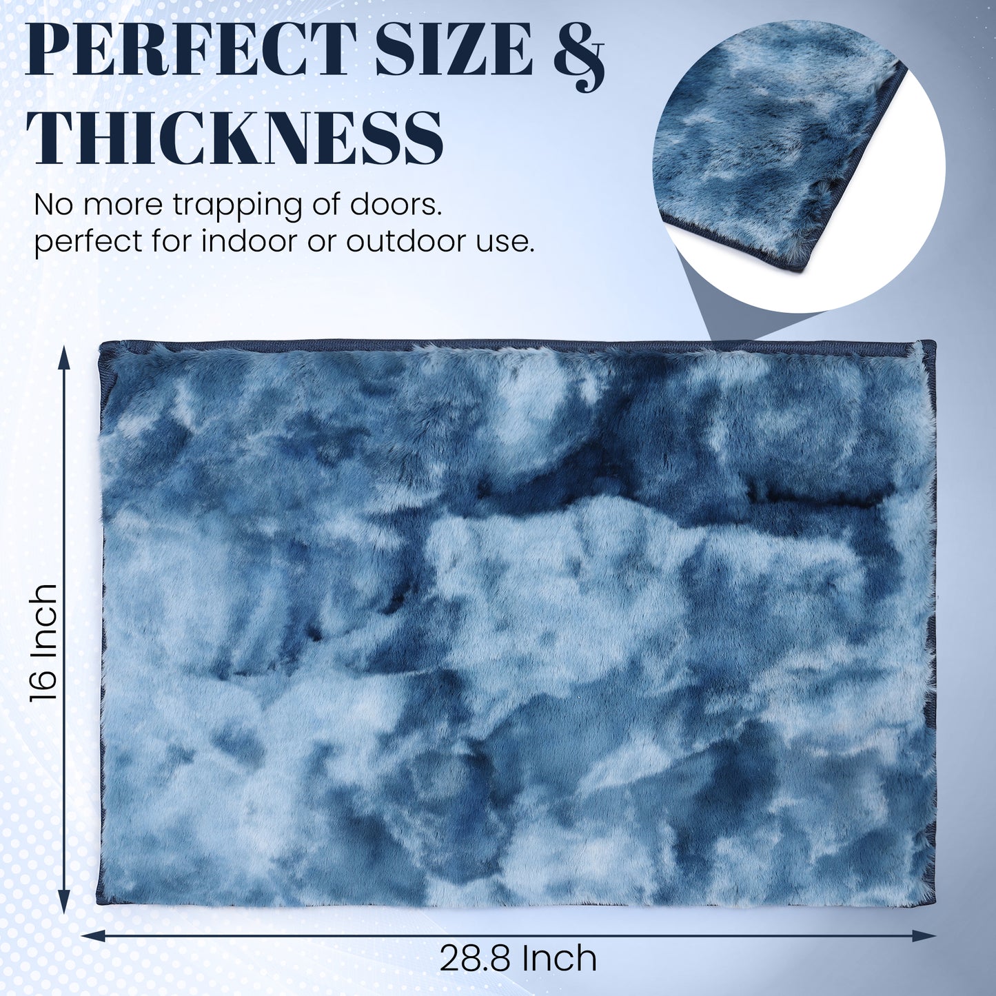 Rabbit Fur Printed Design Rug – Soft & Stylish Comfort