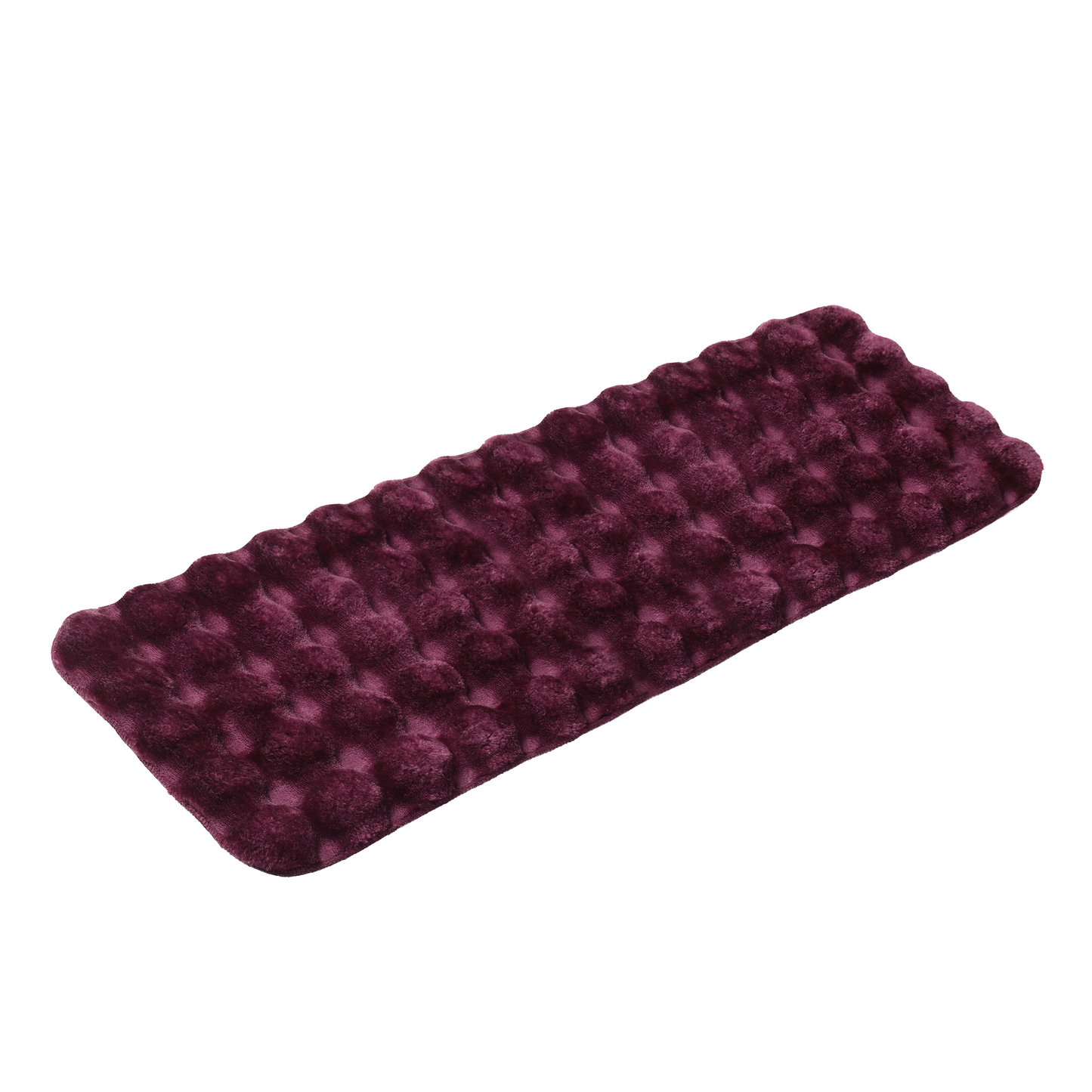 Bedroom & Living Room Runner Rug – Faux Rabbit Fur, Stone Design