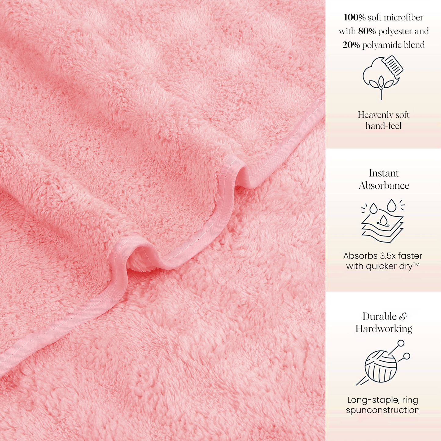 Prime Printed Heavyweight Towel – Rose Elegance Collection