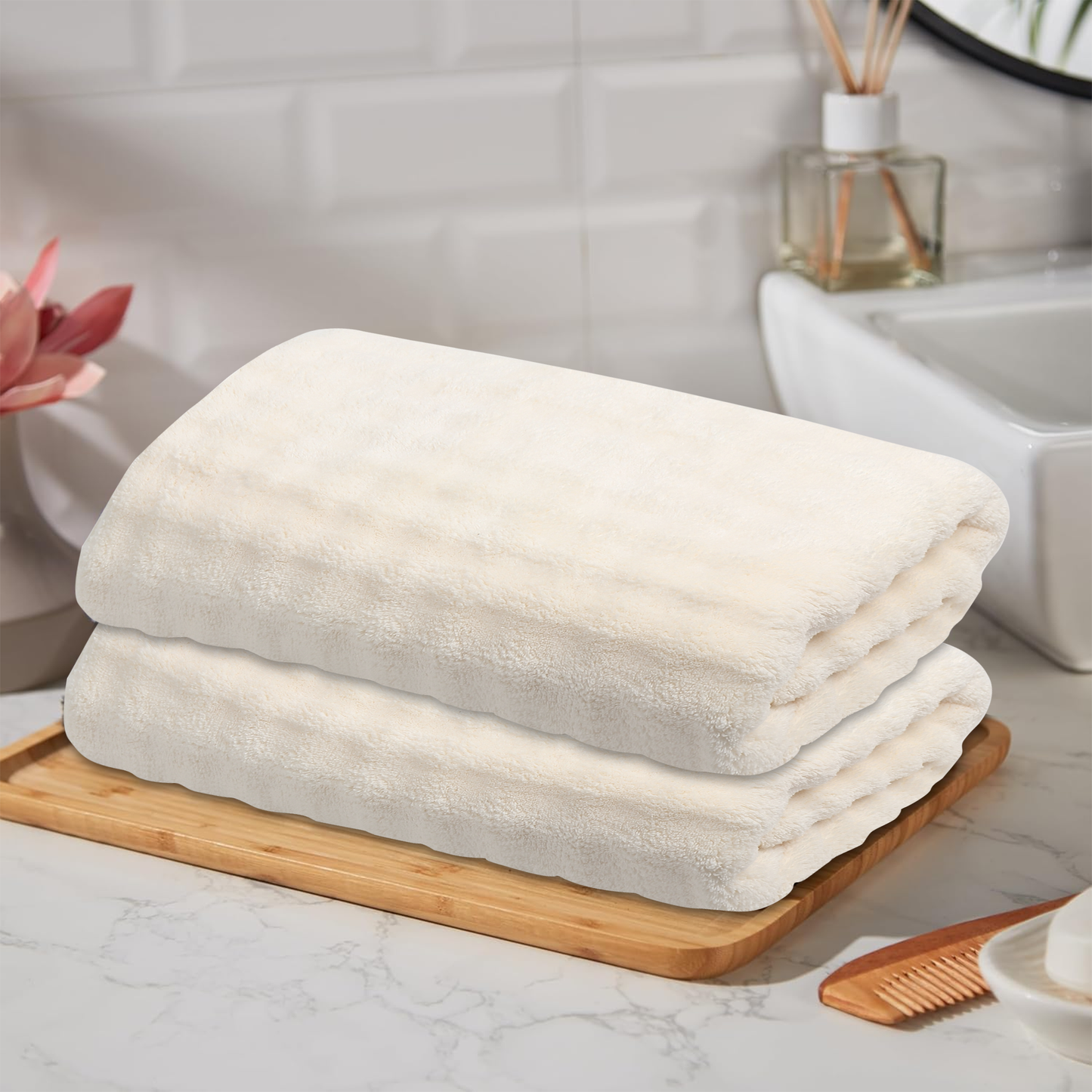 Prime Printed Heavyweight Towel – Rose Elegance Collection