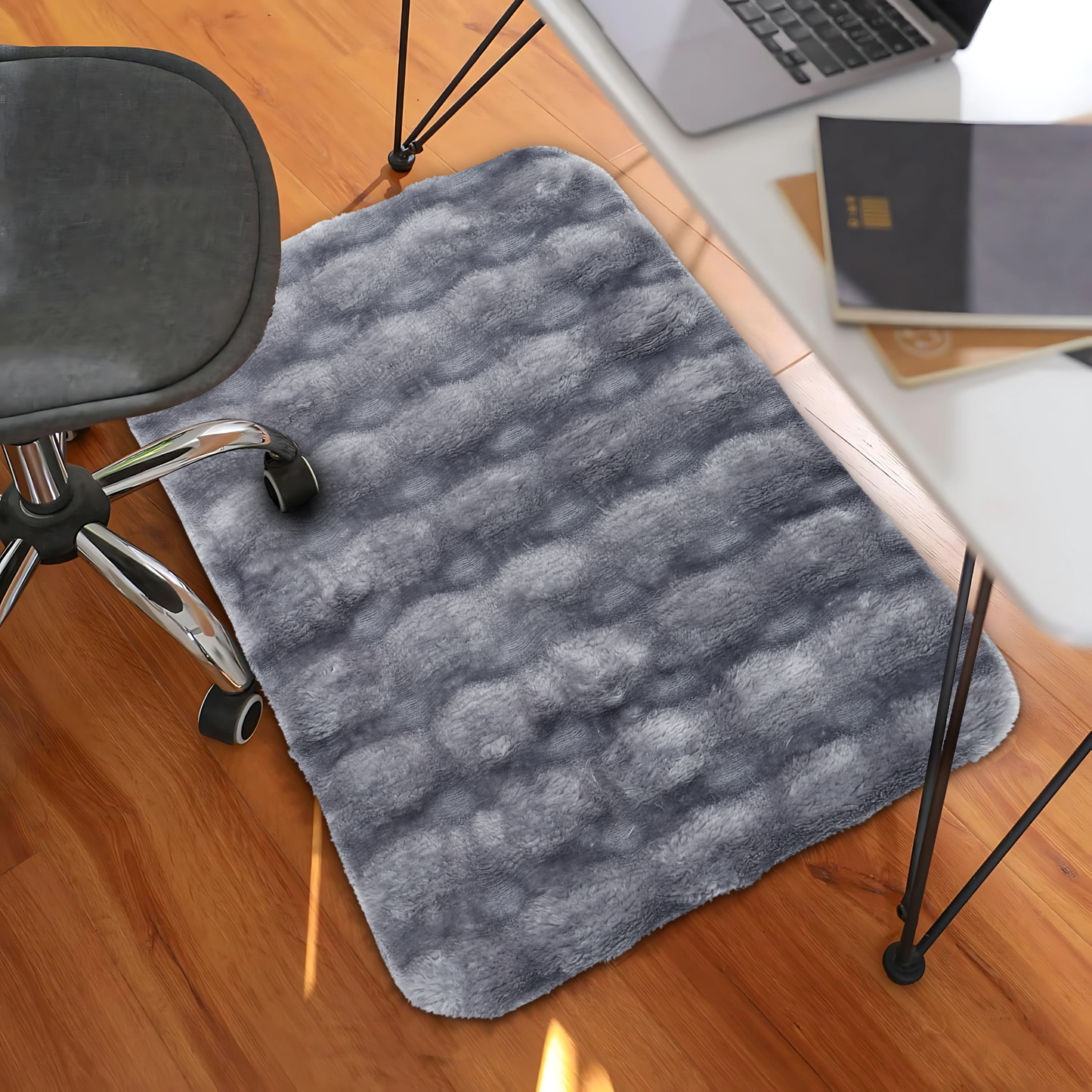 Faux Rabbit Fur Stone Design Rugs – Soft Luxury for Modern Living