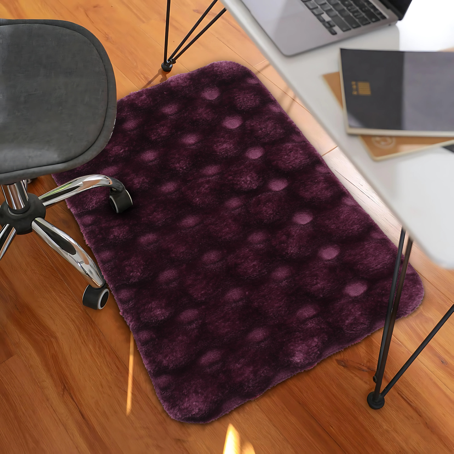 Faux Rabbit Fur Stone Design Rugs – Soft Luxury for Modern Living