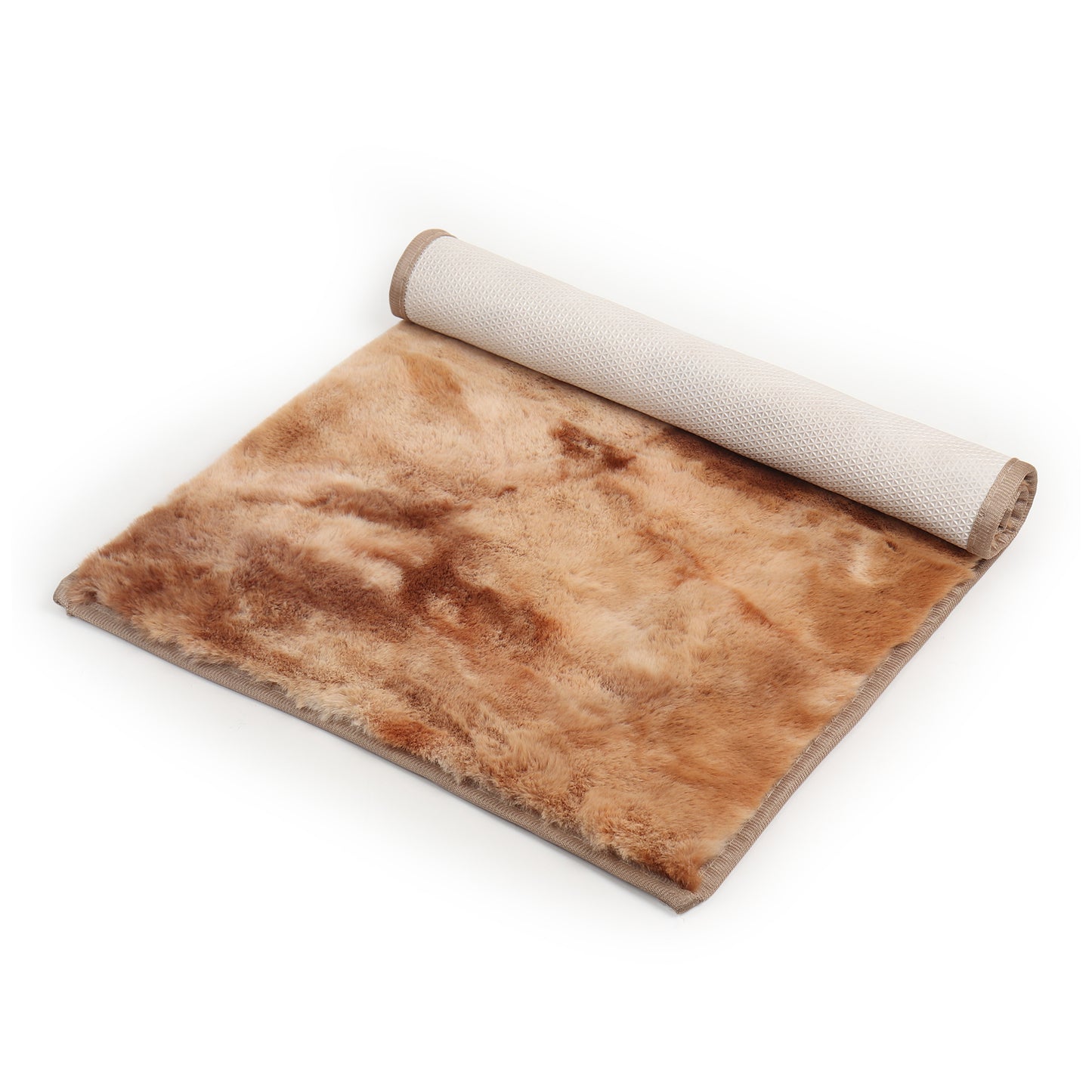 Rabbit Fur Printed Design Rug – Soft & Stylish Comfort