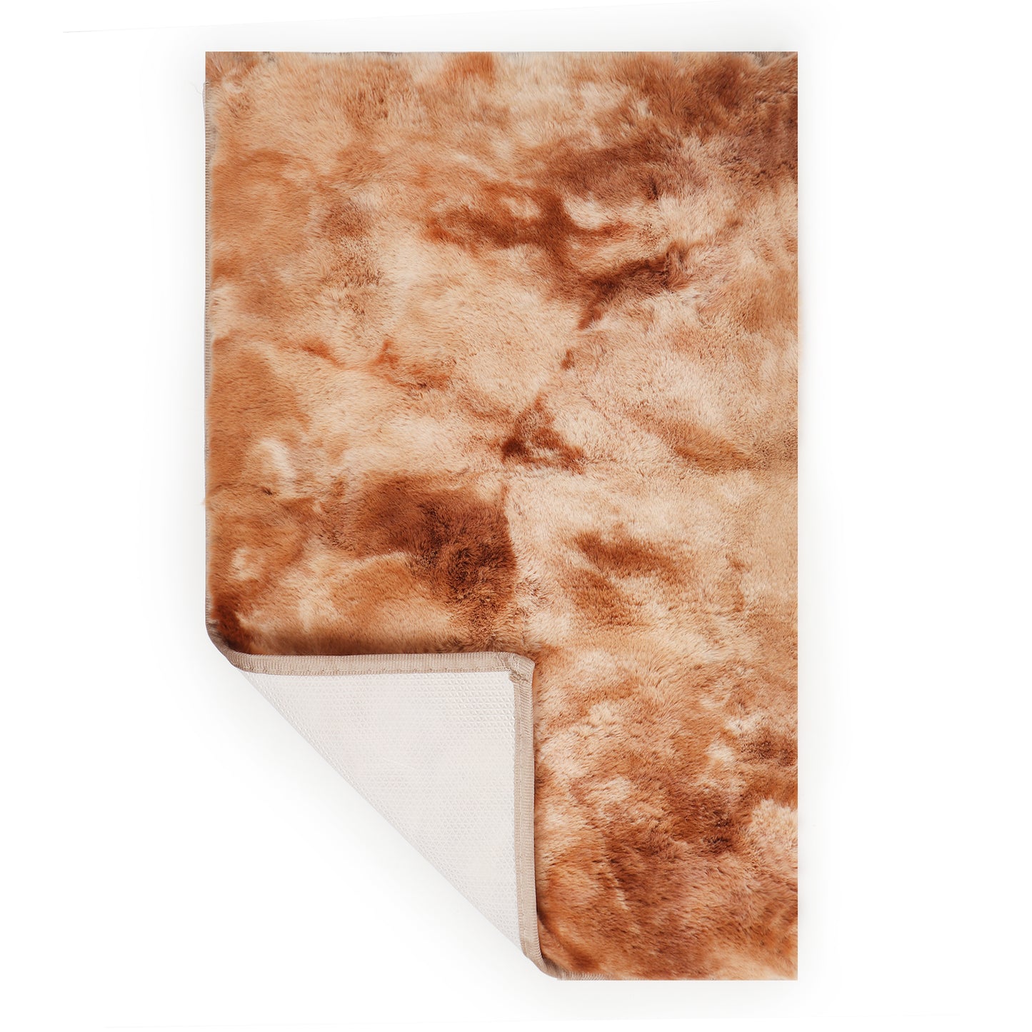 Rabbit Fur Printed Design Rug – Soft & Stylish Comfort