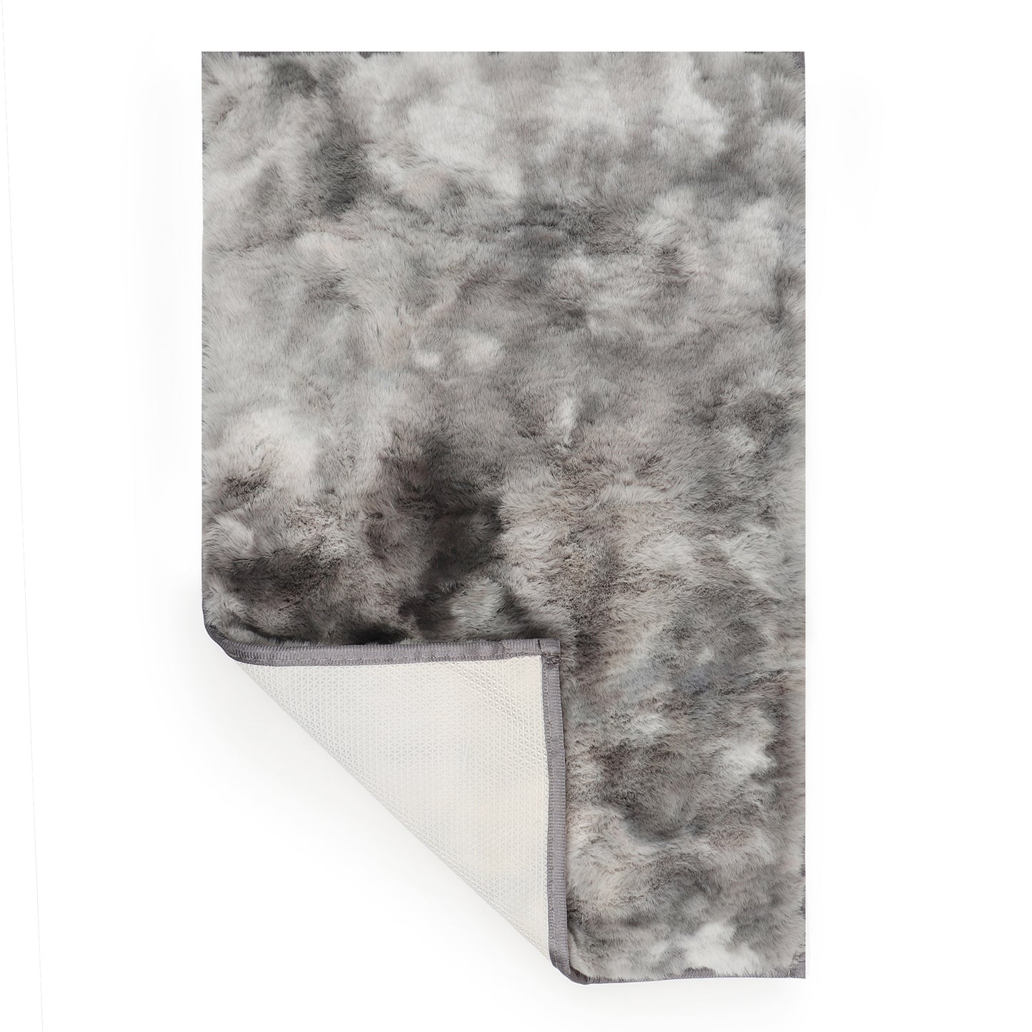 Rabbit Fur Printed Design Rug – Soft & Stylish Comfort