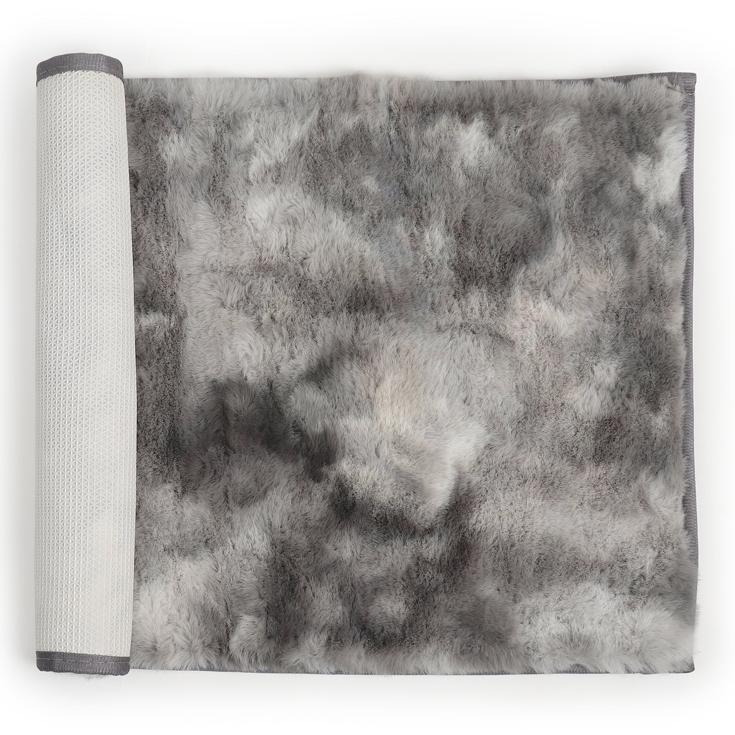 Rabbit Fur Printed Design Rug – Soft & Stylish Comfort