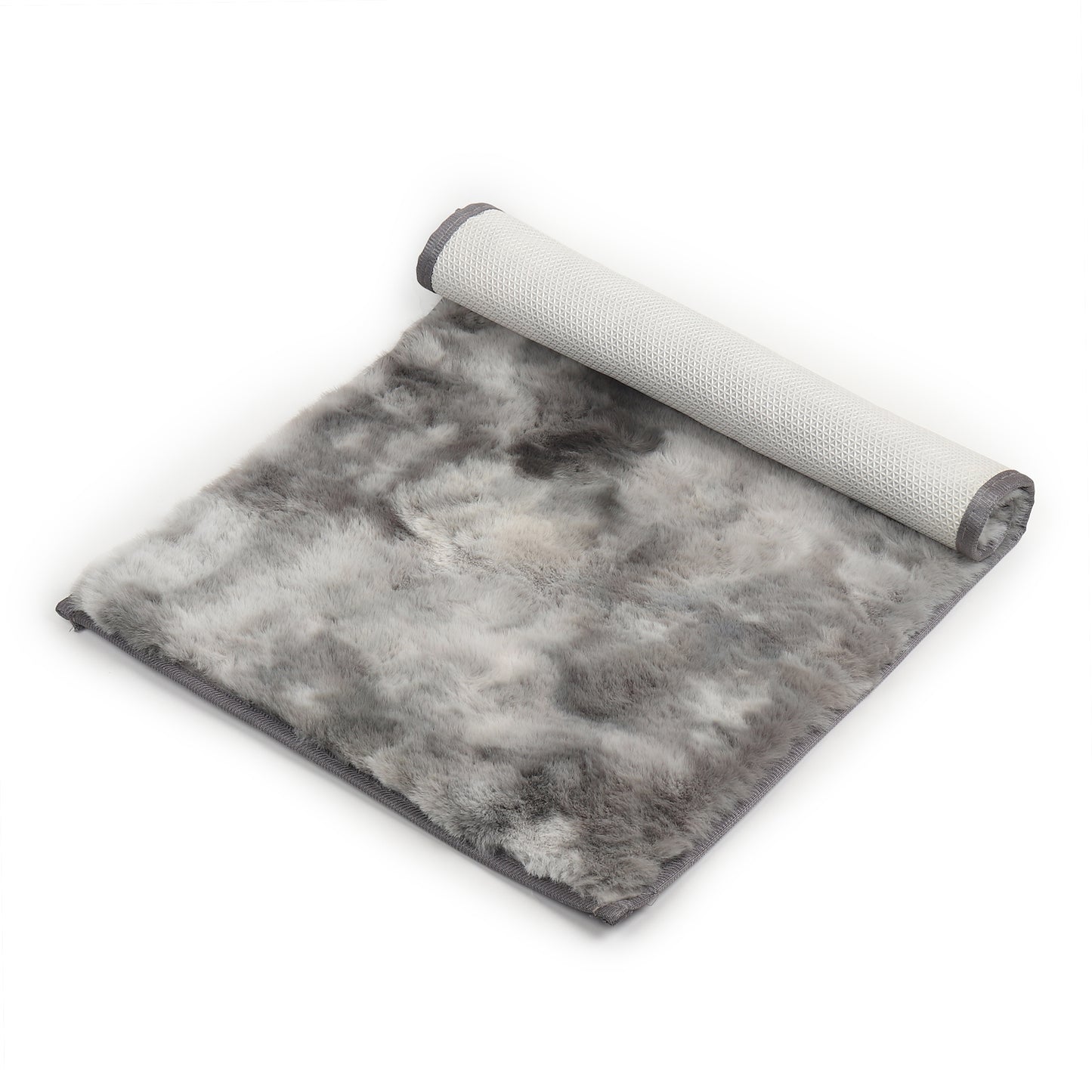 Rabbit Fur Printed Design Rug – Soft & Stylish Comfort